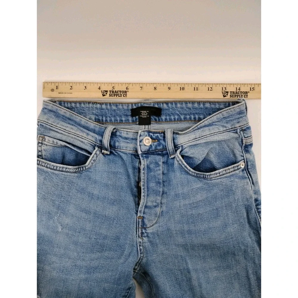 Forever 21 Men Blue‎ Denim Jeans Button-Fly Skinny Men's Waist Size 32 (30x32)